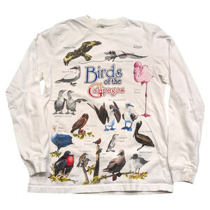 90's Birds of the Galapagos Long sleeve t shirt